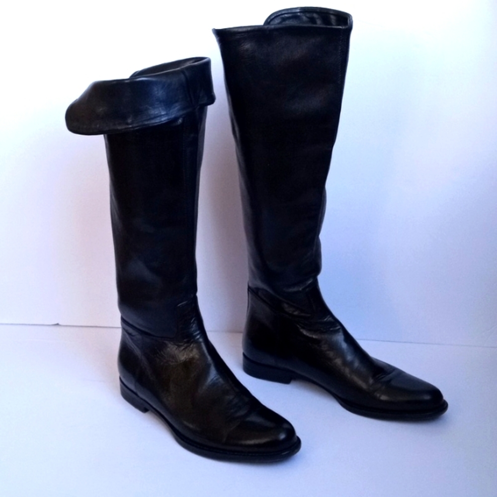 BStiefel für Damen von Unützer in Schwarz.  riding boots Black Nappa siz…
